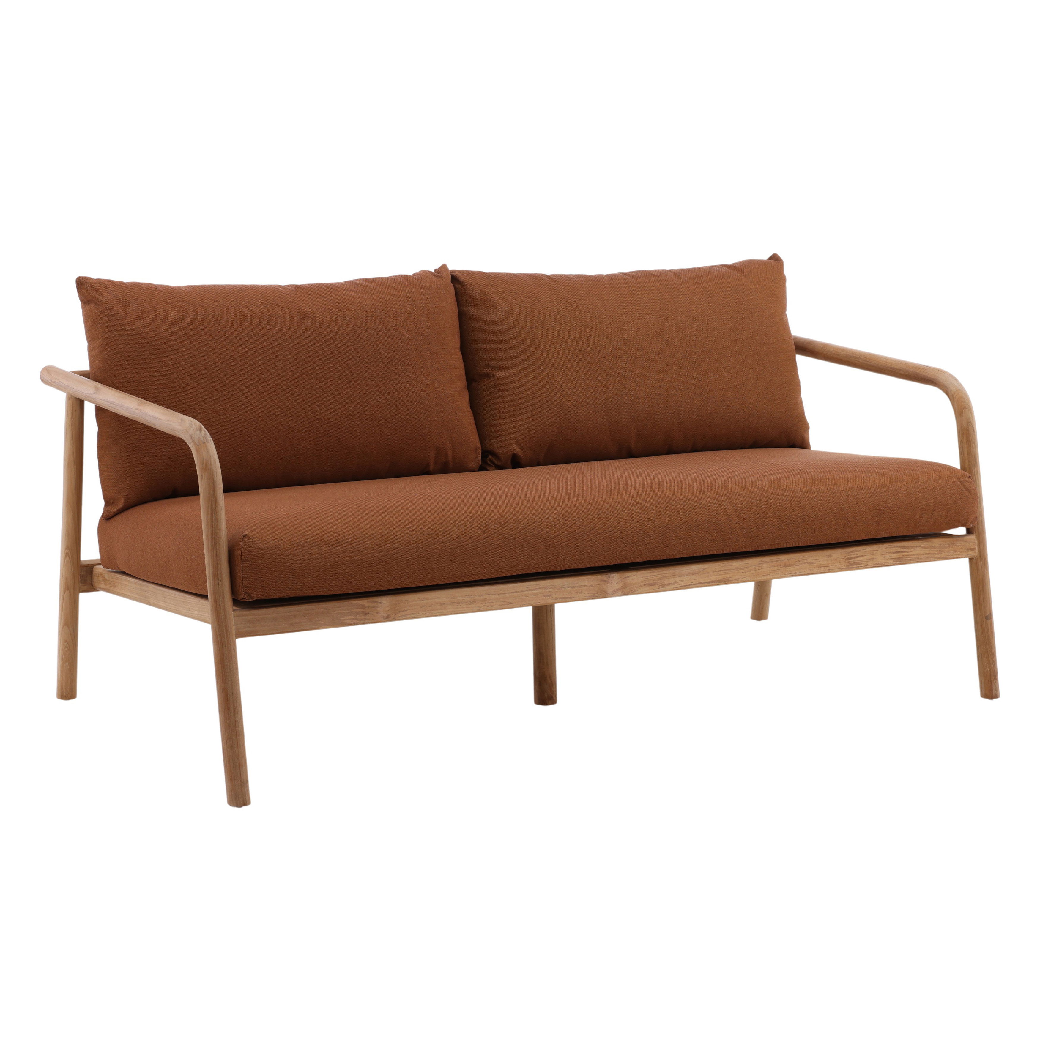 Aimee Outdoor Sofa Sienna, Sofas & Sectional by Dovetail, 64.96" width x 31.75" height x 33.27" depth View 1