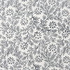 Jayne 14x26 Cream with Indigo Print Linen Lumbar Pillow Cover, Decorative Pillow by Mercana, 14" length x 26" width x 0.2" height thumbnail 7