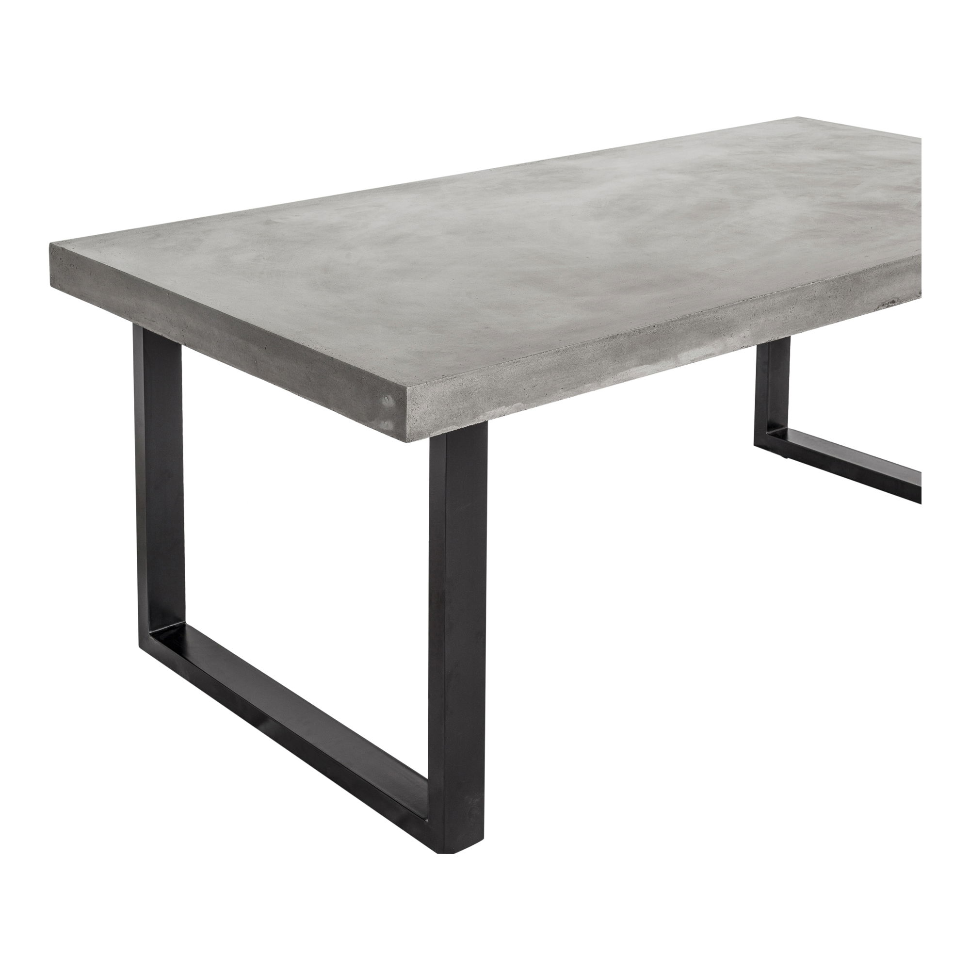Jedrik Large Outdoor Dining Table Dark Grey, Outdoor Table by Moe's Home, 6'7" width x 2'6" height x 3'3.5" depth View 3