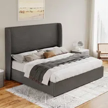 Online Designer Bedroom Brooklinn Upholstered Platform Storage Bed