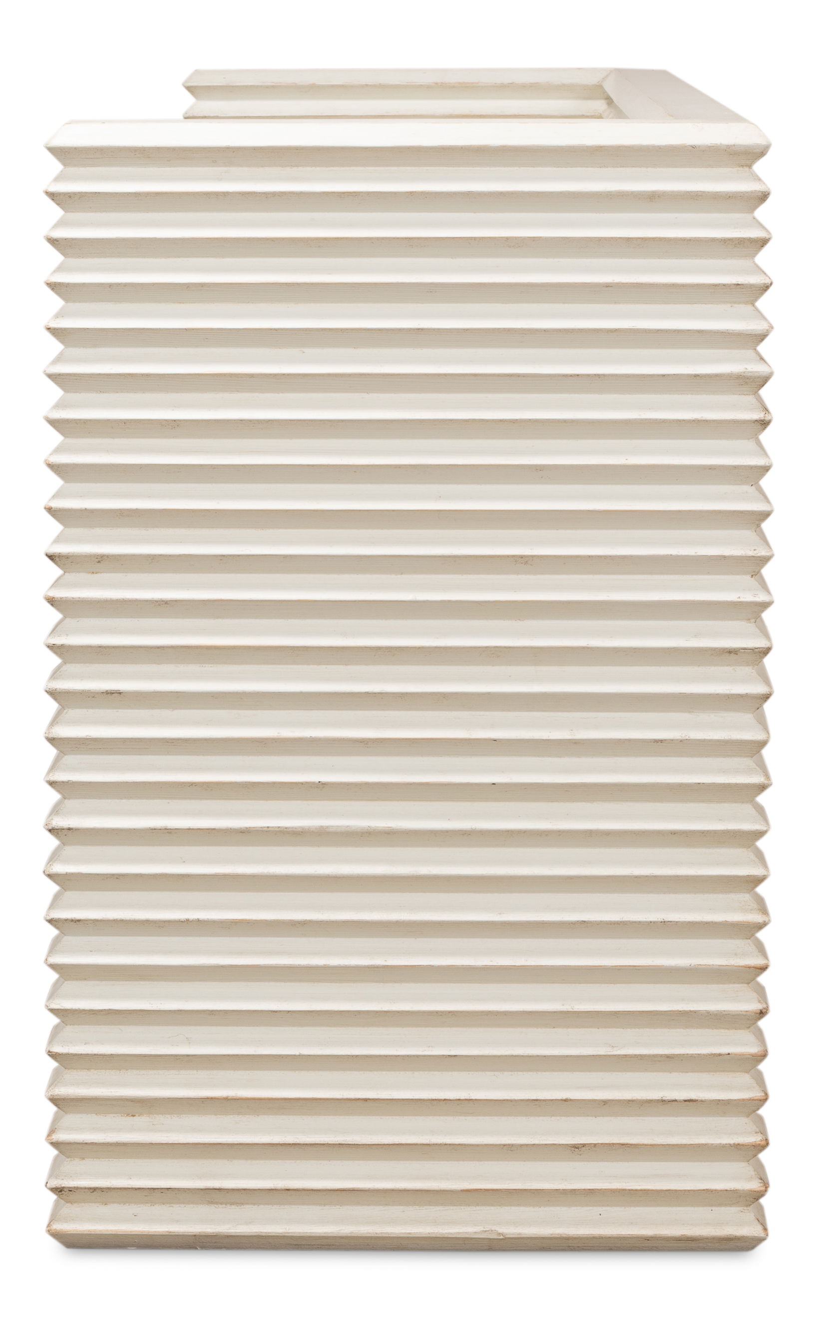 Stacked Bench, Antique White, Seating by Sarreid, 61" length x 19" width x 30" height View 4