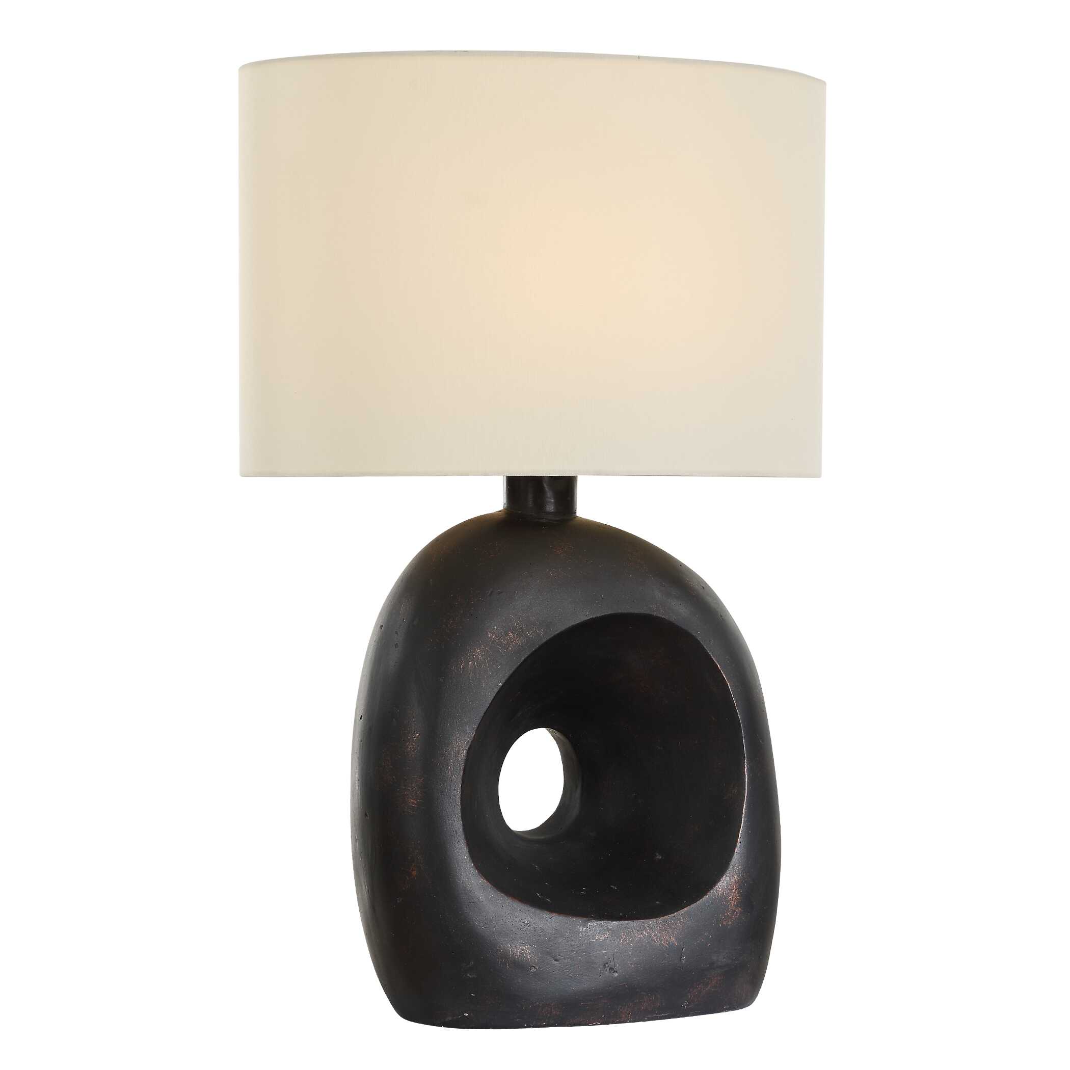 Peephole Outdoor Bronze Table Lamp large image 
