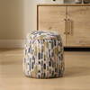 Arem Upholstered Multi-Color Ottoman, by Uttermost, 18.5" width x 19.5" height x 18.5" depth thumbnail 2