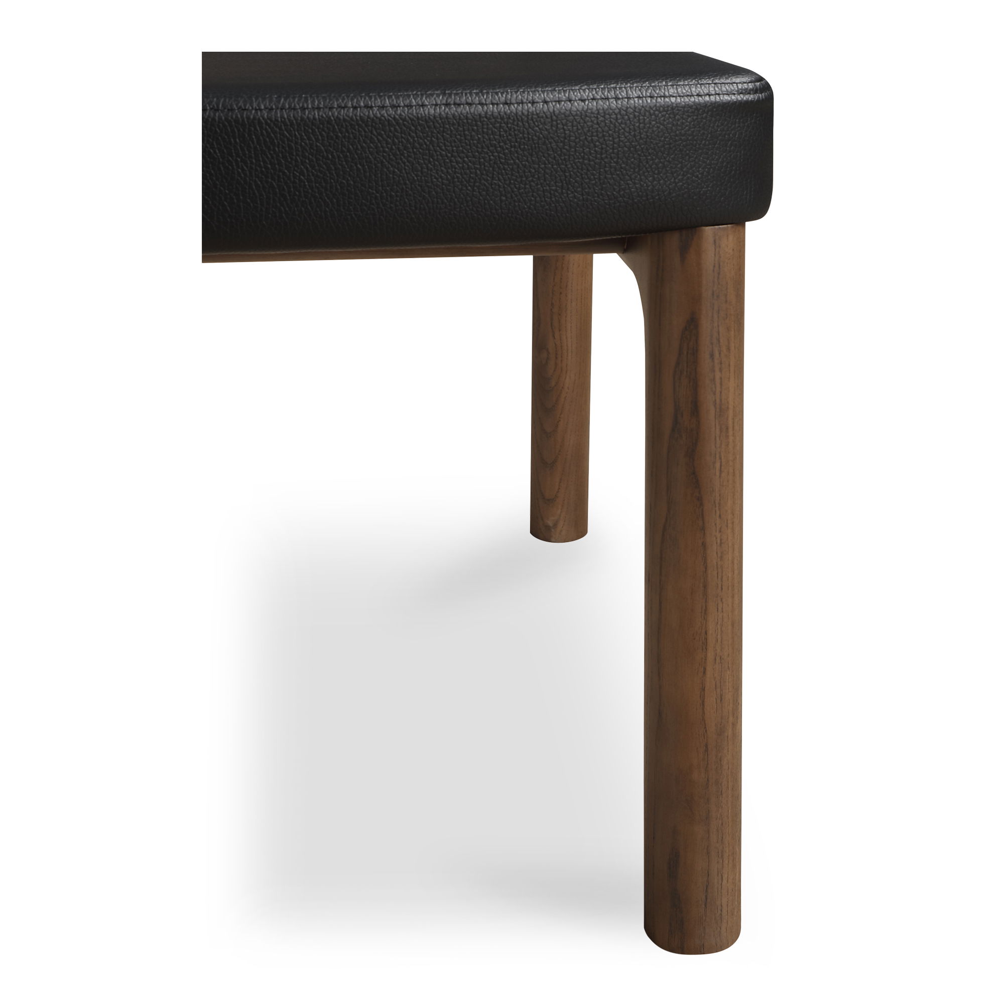 Kerr Dining Chair Walnut Stained Black Vegan Leather-set Of Two large image 