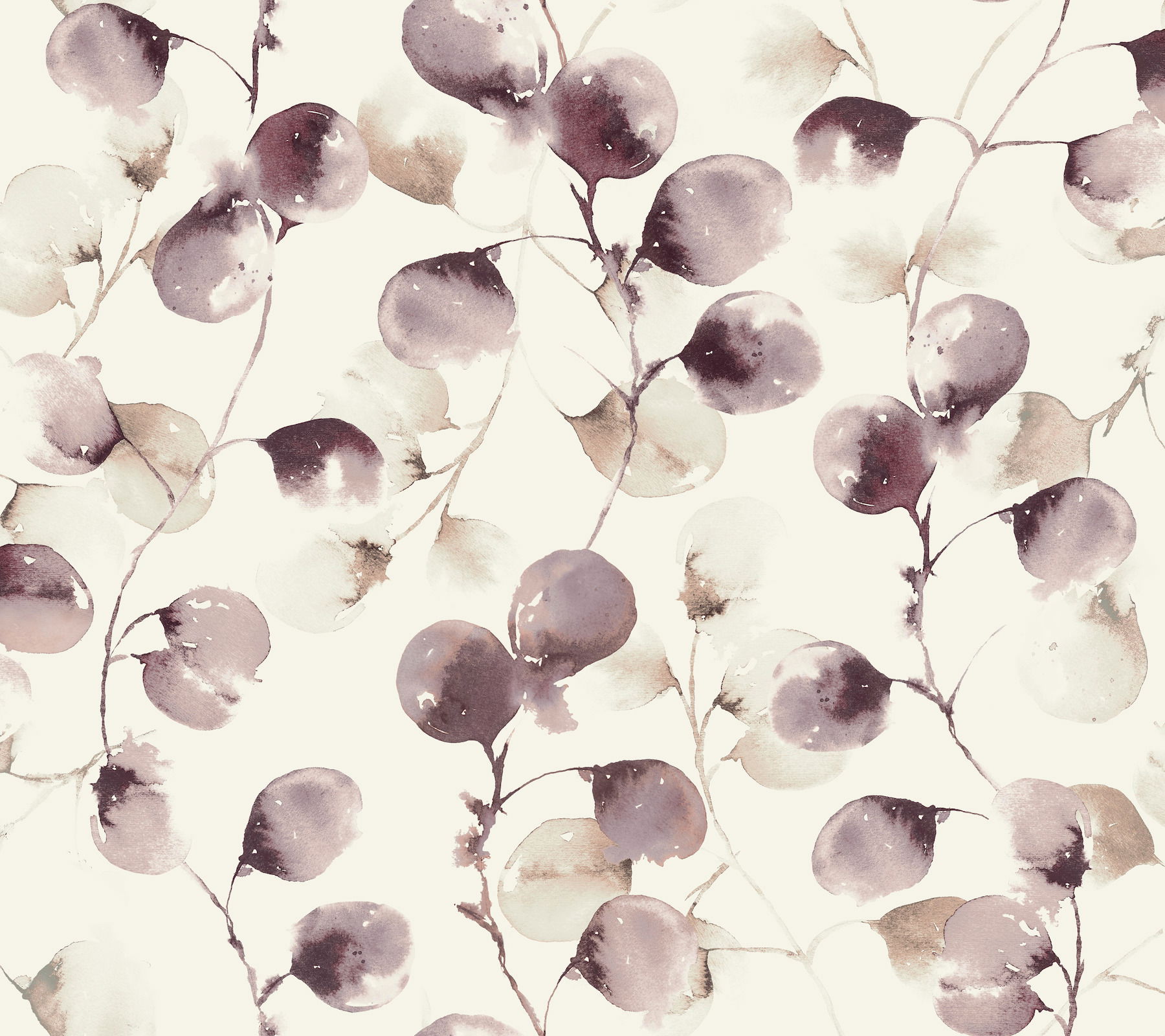 Eucalpytus Trail Mulberry Wallpaper large image 