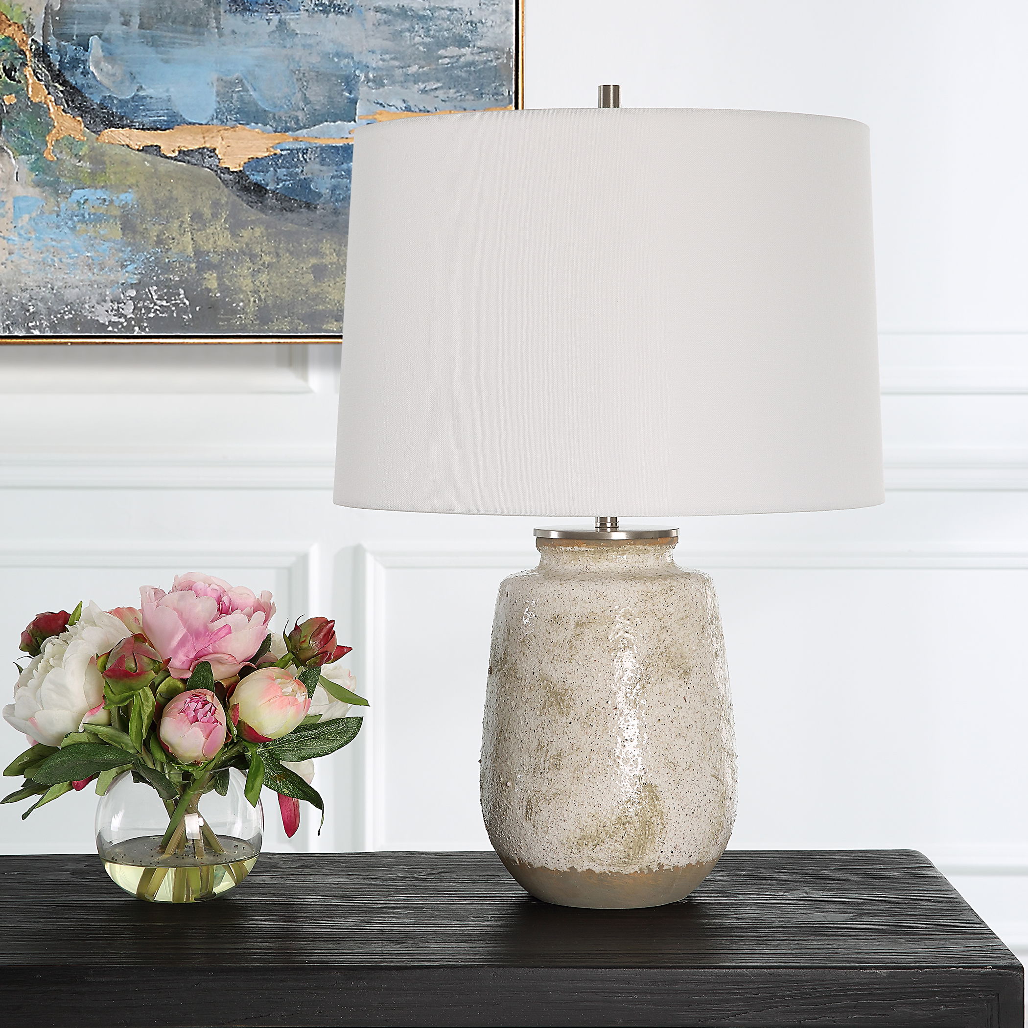 Medan Taupe & Gray Table Lamp large image 