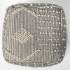 Brinket Gray/Cream Polyester Handwoven Square Pouf thumbnail 3