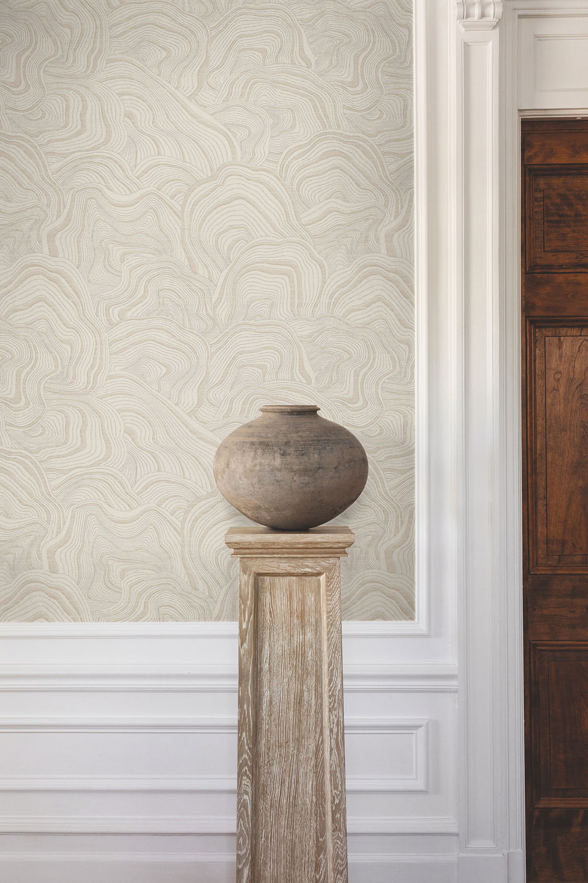 Geodes Taupe Wallpaper large image 