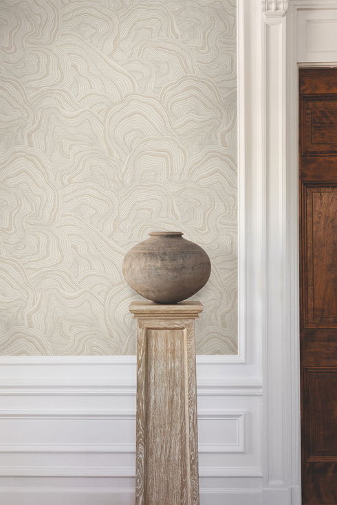 Geodes Taupe Wallpaper