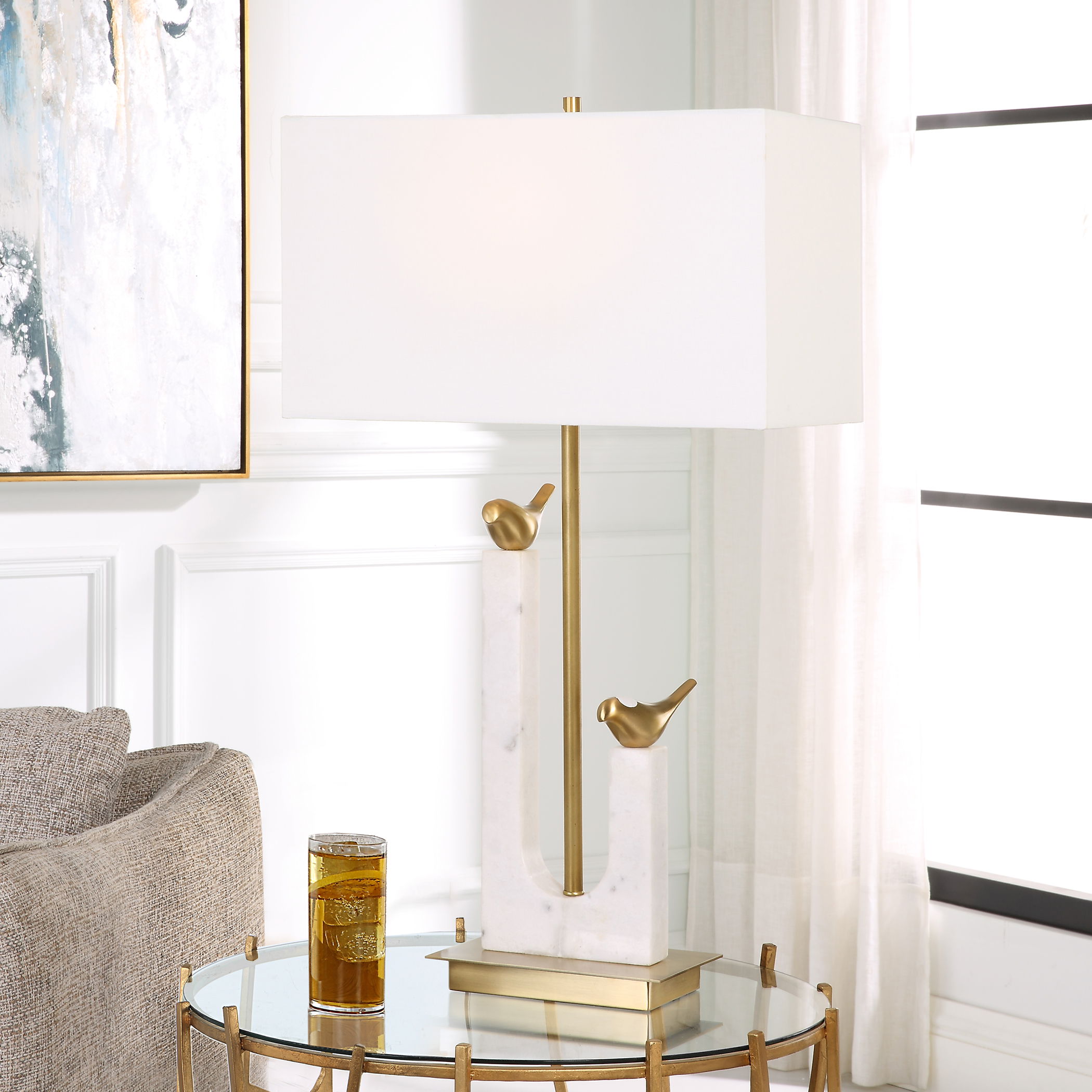 Songbirds Table Lamp large image 