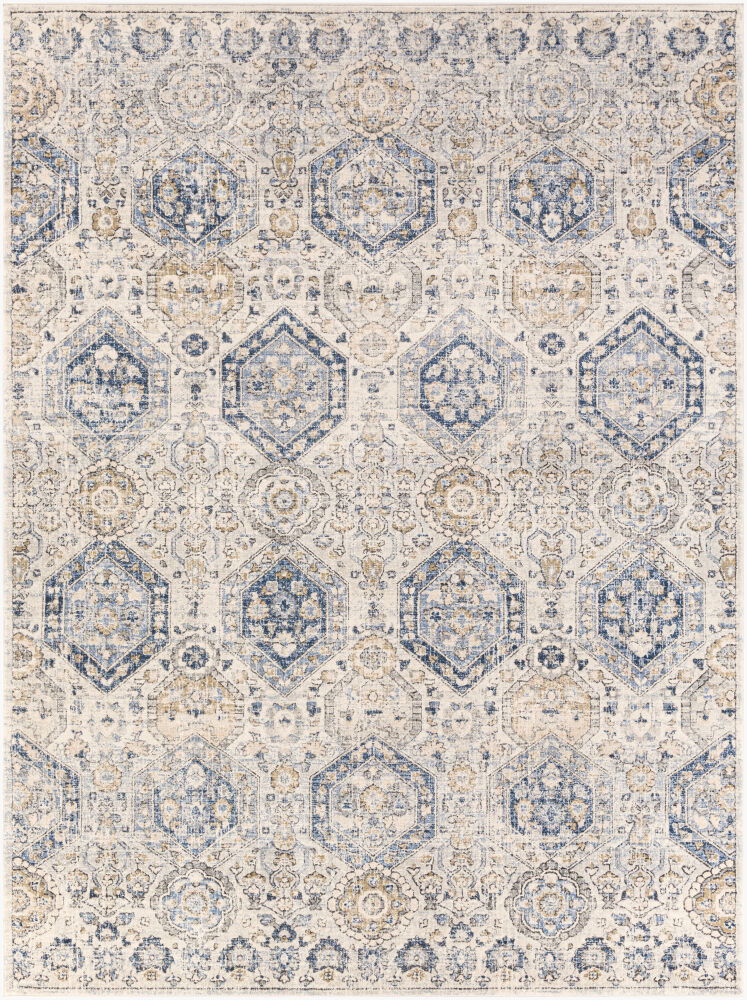 Indigo Machine Woven Rug large image 