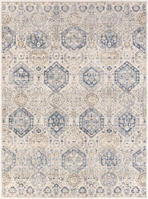 Indigo Machine Woven Rug
