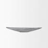 Piero Small Concrete Finished Metal Decorative Bowl, by Mercana, 31.5" length x 5" width x 4" height thumbnail 3