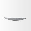 Piero Small Concrete Finished Metal Decorative Bowl, by Mercana, 31.5" length x 5" width x 4" height thumbnail 3