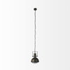 Zaio 12.5Lx 12.5W x 18.5H Weathered Antique Gold Metal Caged Bulb Pendant Light, by Mercana, 12.5" length x 12.5" width x 18.5" height thumbnail 3