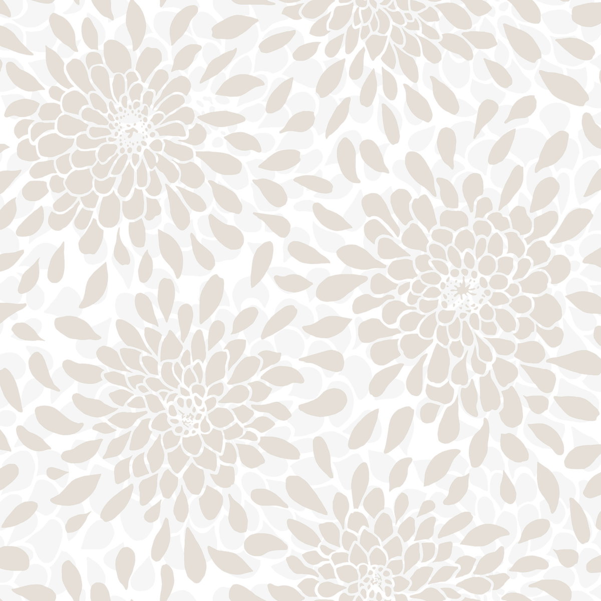 Toss The Bouquet Beige Peel & Stick Wallpaper, by York Wall, 16'6" length x 1'8.5" width x 0.02" depth