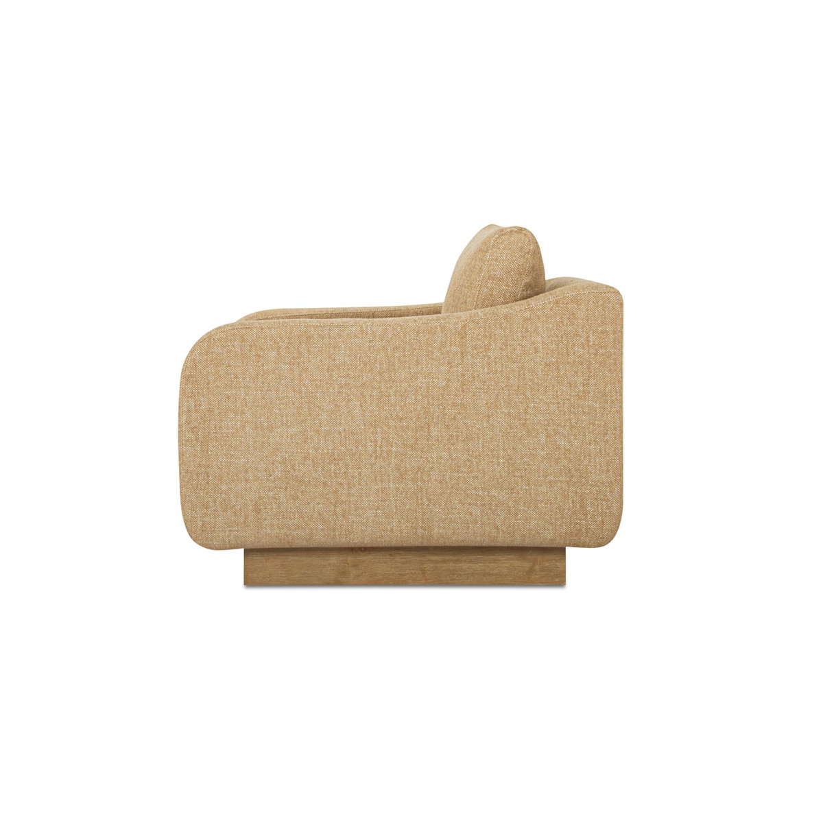 Keane Lounge Chair Ochre, Accent Chair by Moe's Home, 38" width x 31.25" height x 39.5" depth View 3