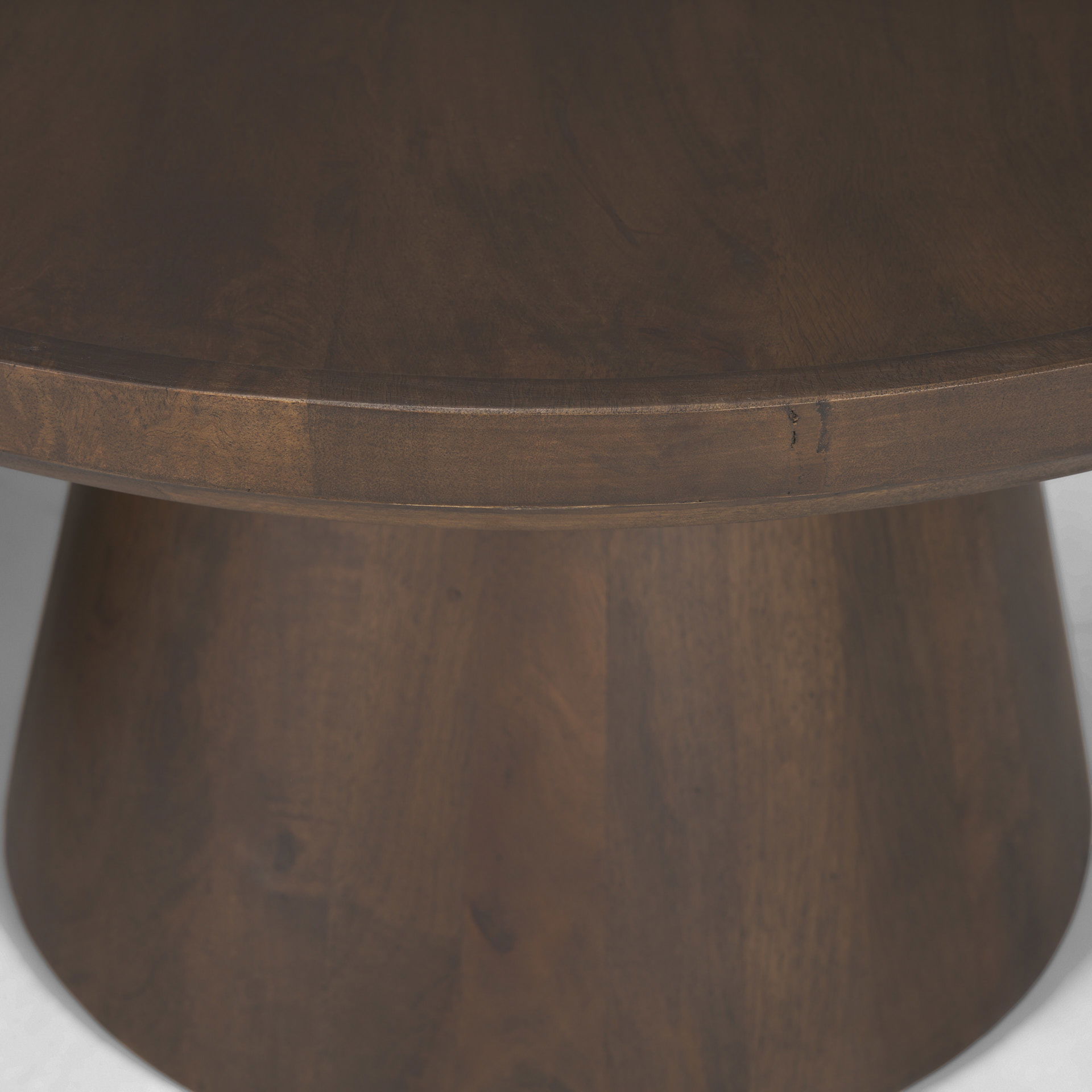 Takoda Dark Brown Wood Tapered Drum Nesting Coffee Tables large image 