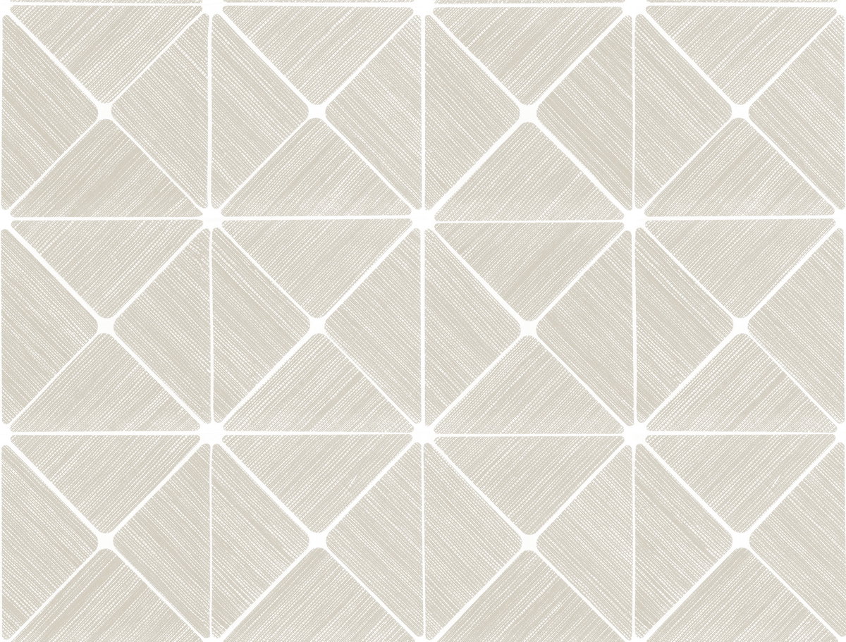 Double Diamonds Off White Peel & Stick Wallpaper, by York Wall, 20' length x 2'3" width x 0.02" depth