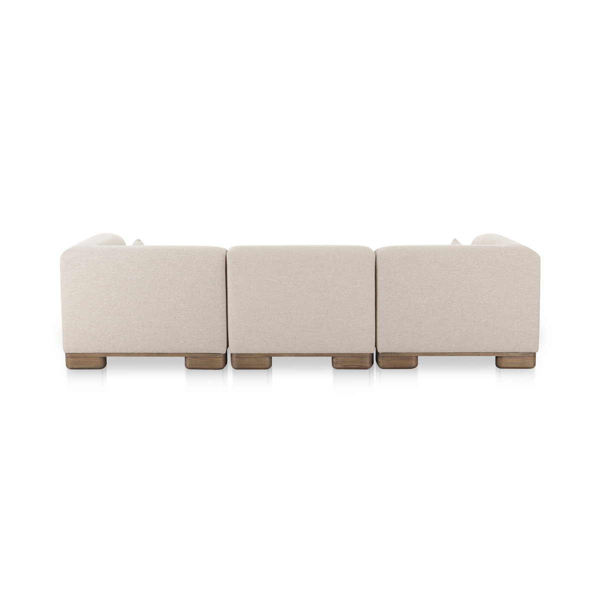 June Lounge Modular Sectional Oatmeal, Sectional Sofa by Moe's Home, 115" width x 30" height x 75" depth View 6