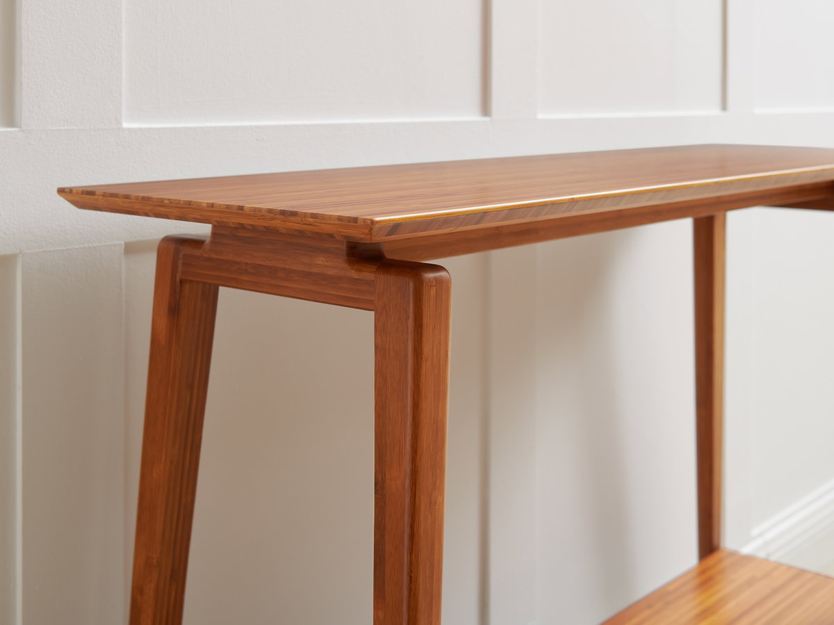Antares Console Table, Amber, by Greenington, 14" length x 46" width x 32" height View 3