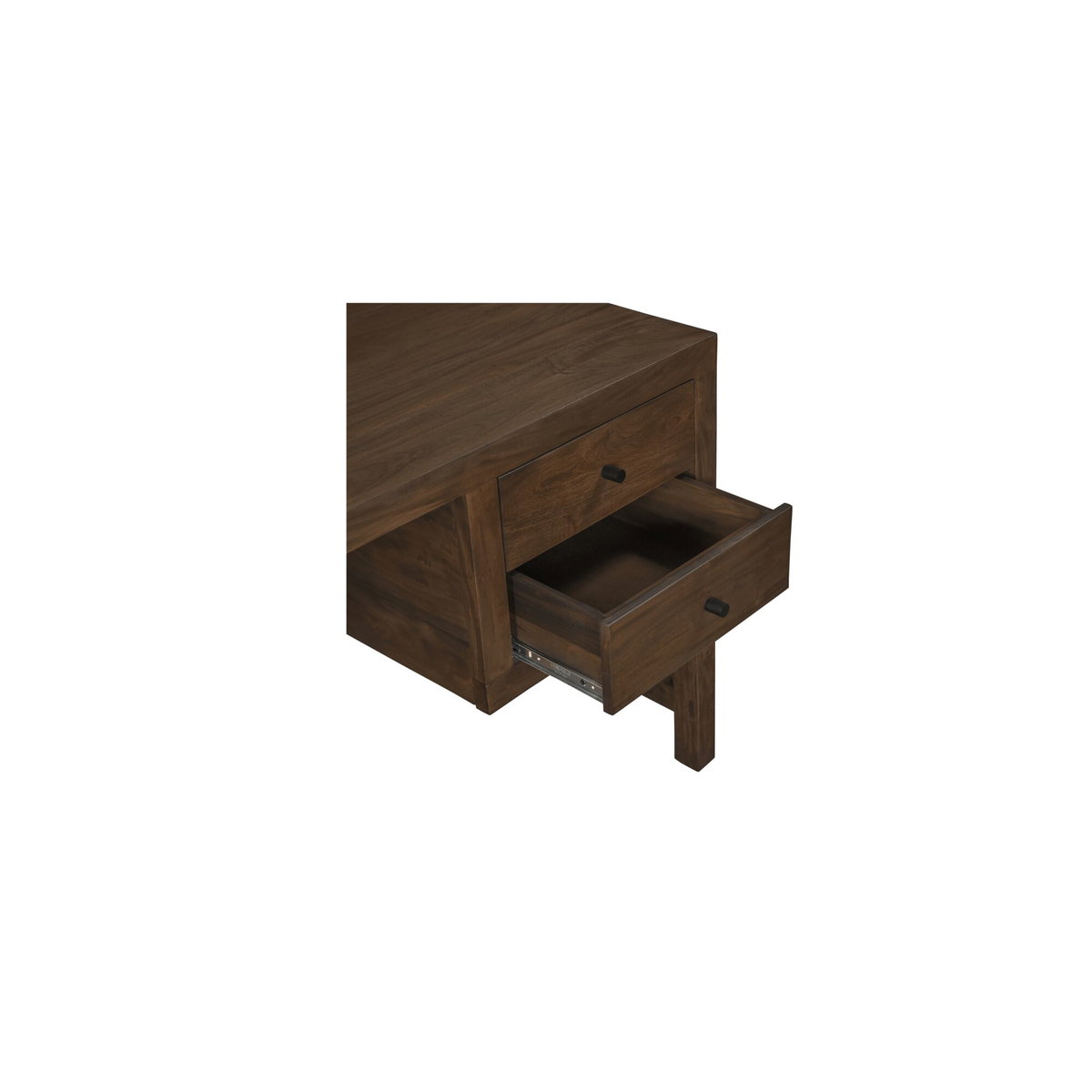 Windsor Desk Dark Brown, by Moe's Home, 72" width x 30" height x 30" depth View 7