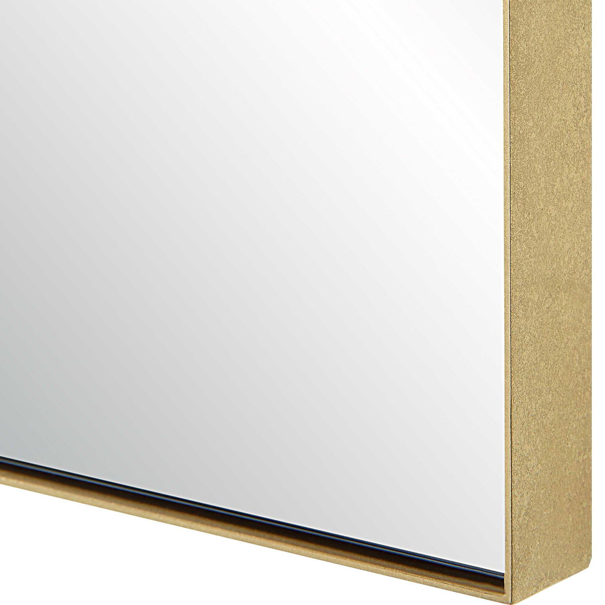 Ticket Gold Vanity Mirror, by Uttermost, 1'11.75" width x 2'11.5" height x 1.12" depth View 7