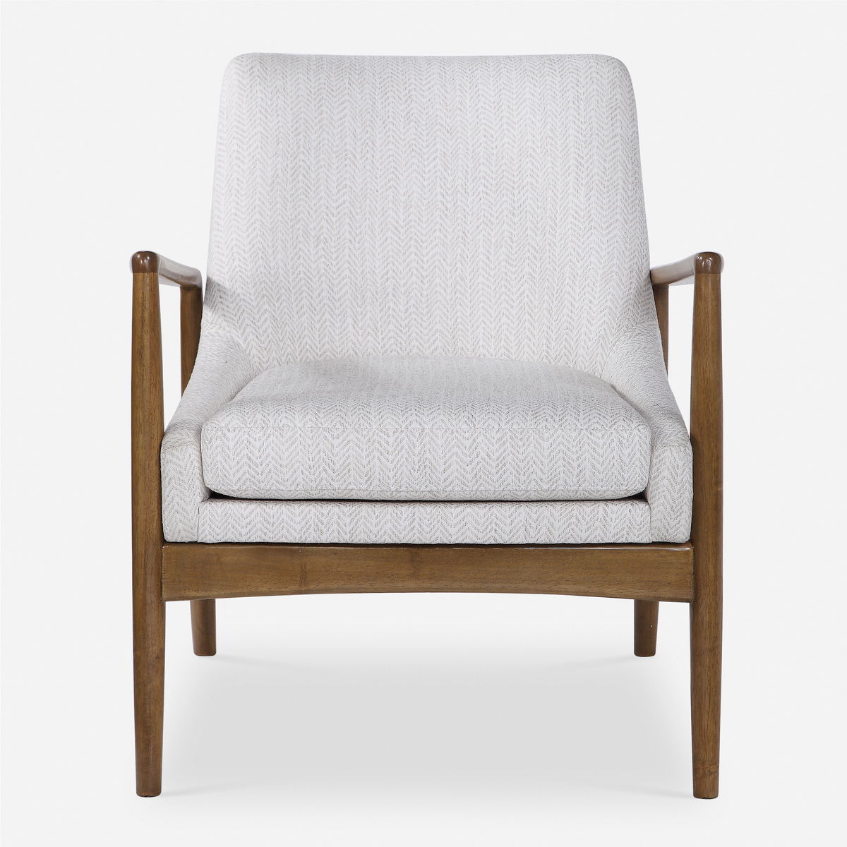 Bev White Accent Chair, by Uttermost, 27" width x 31.5" height x 31" depth View 1