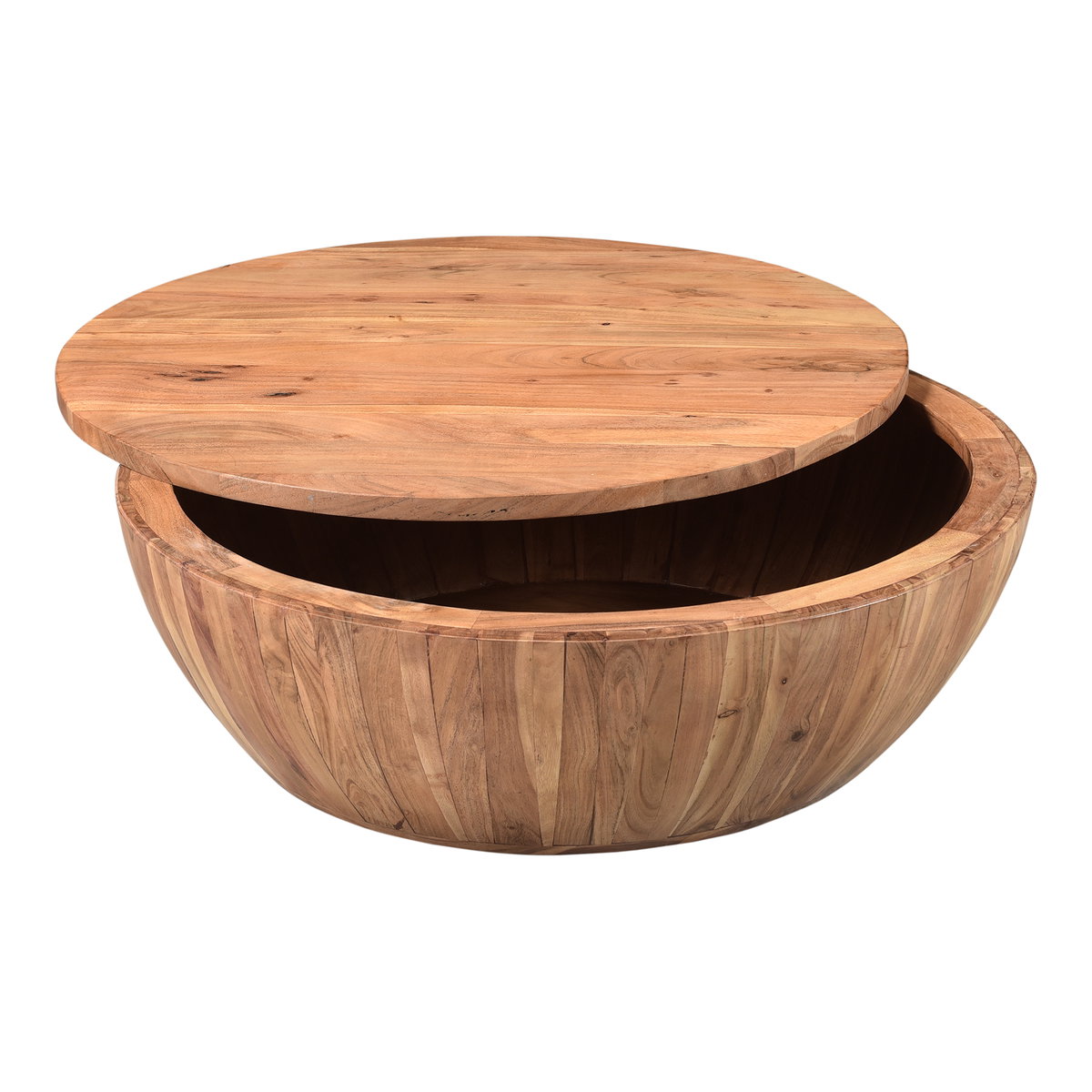Eske Coffee Table Natural, by Moe's Home, 35.5" width x 12" height x 35.5" depth View 4