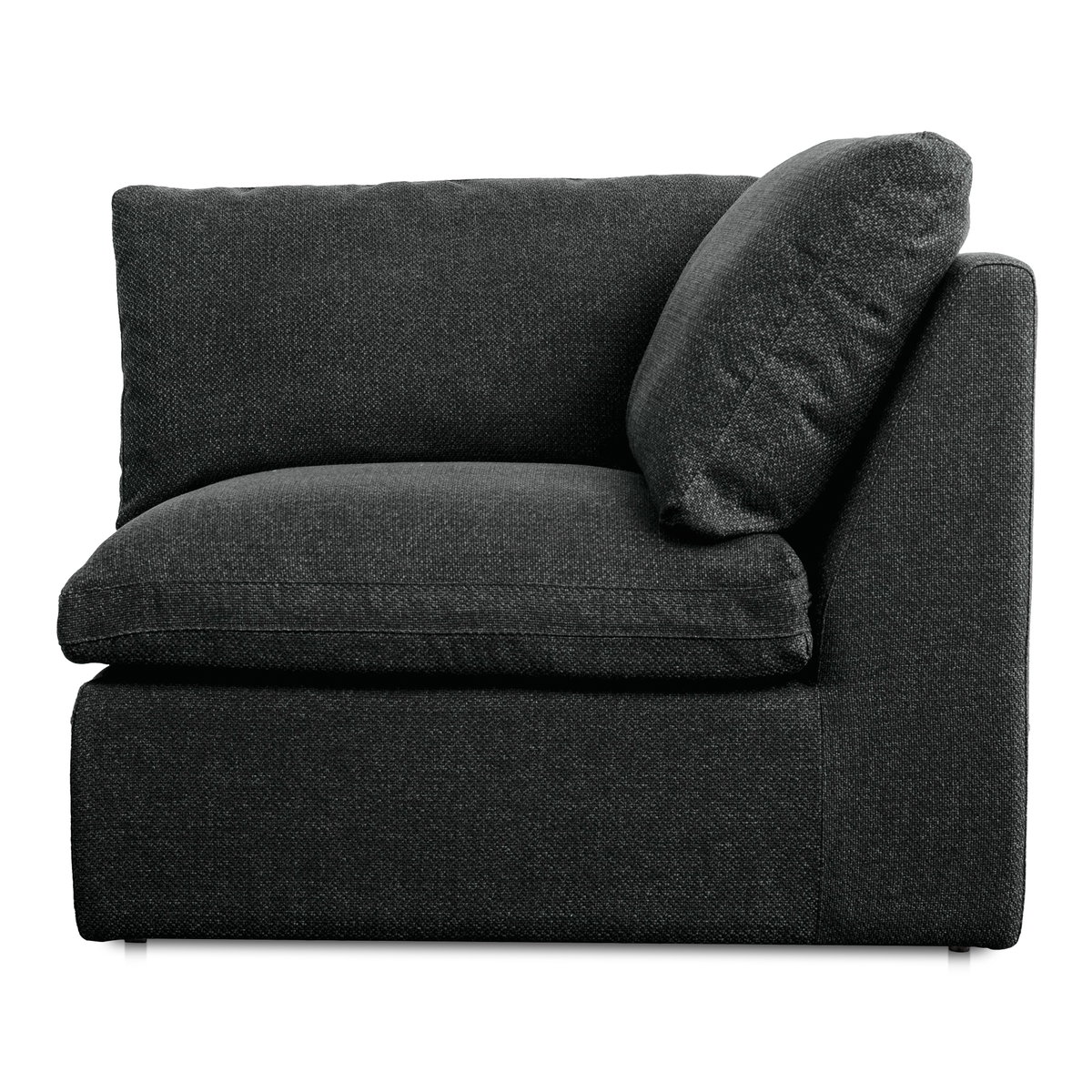 Miles Outdoor Corner Speckled Charcoal, Sectional Sofa by Moe's Home, 40" width x 35.8" height x 40" depth View 1