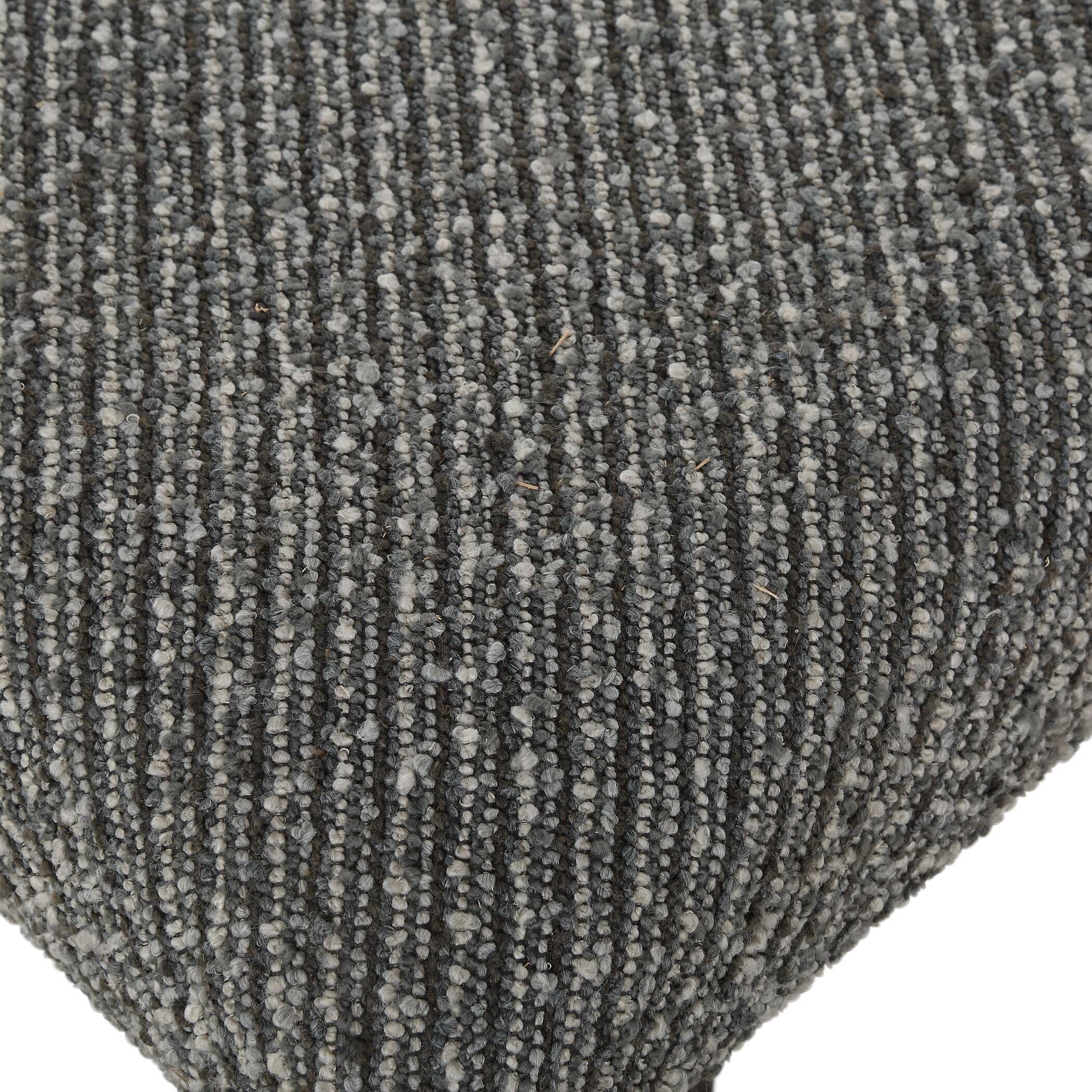 Bowtie Charcoal Fabric Bench, Furniture by Uttermost, 72.5" width x 18" height x 20" depth View 9