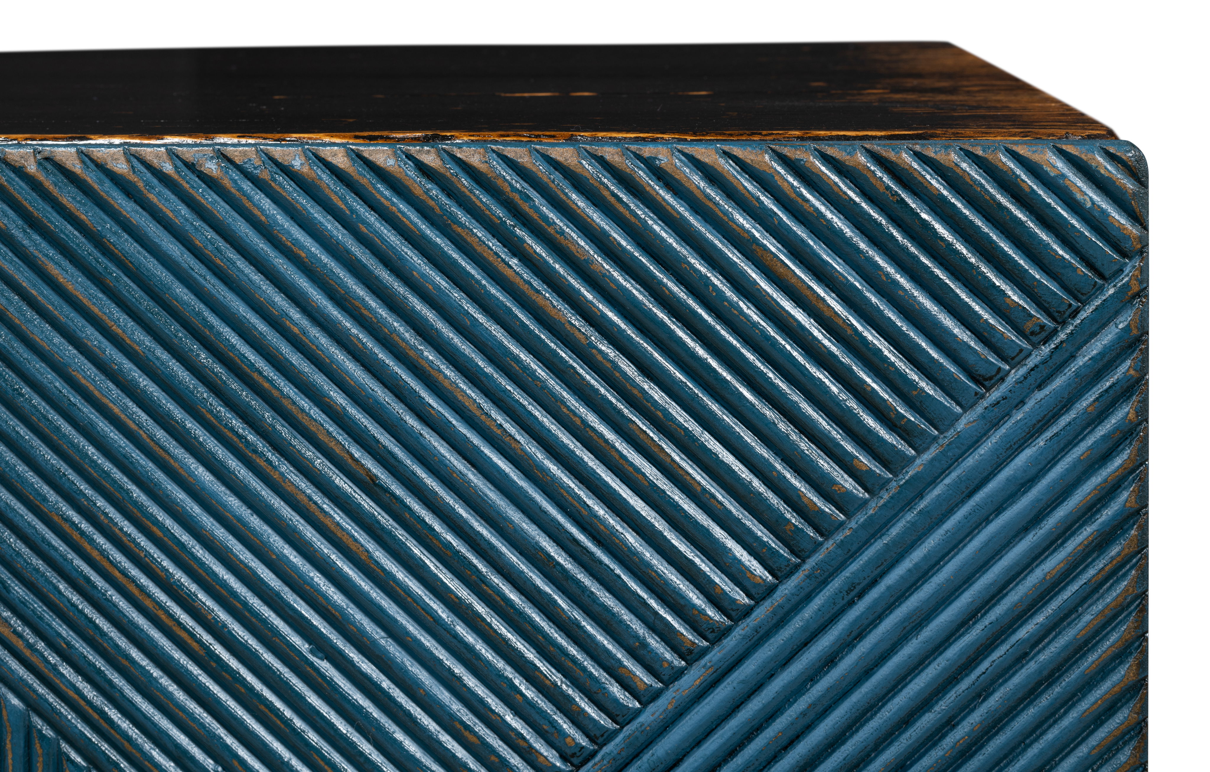 Low Wall Console For Tv, Blue large image 