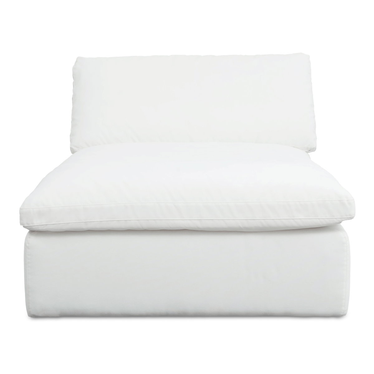 Miles Outdoor Chaise White, Chaise Lounges & Daybed by Moe's Home, 65" width x 35.8" height x 40" depth View 1