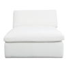 Miles Outdoor Chaise White, Chaise Lounges & Daybed by Moe's Home, 65" width x 35.8" height x 40" depth thumbnail 1