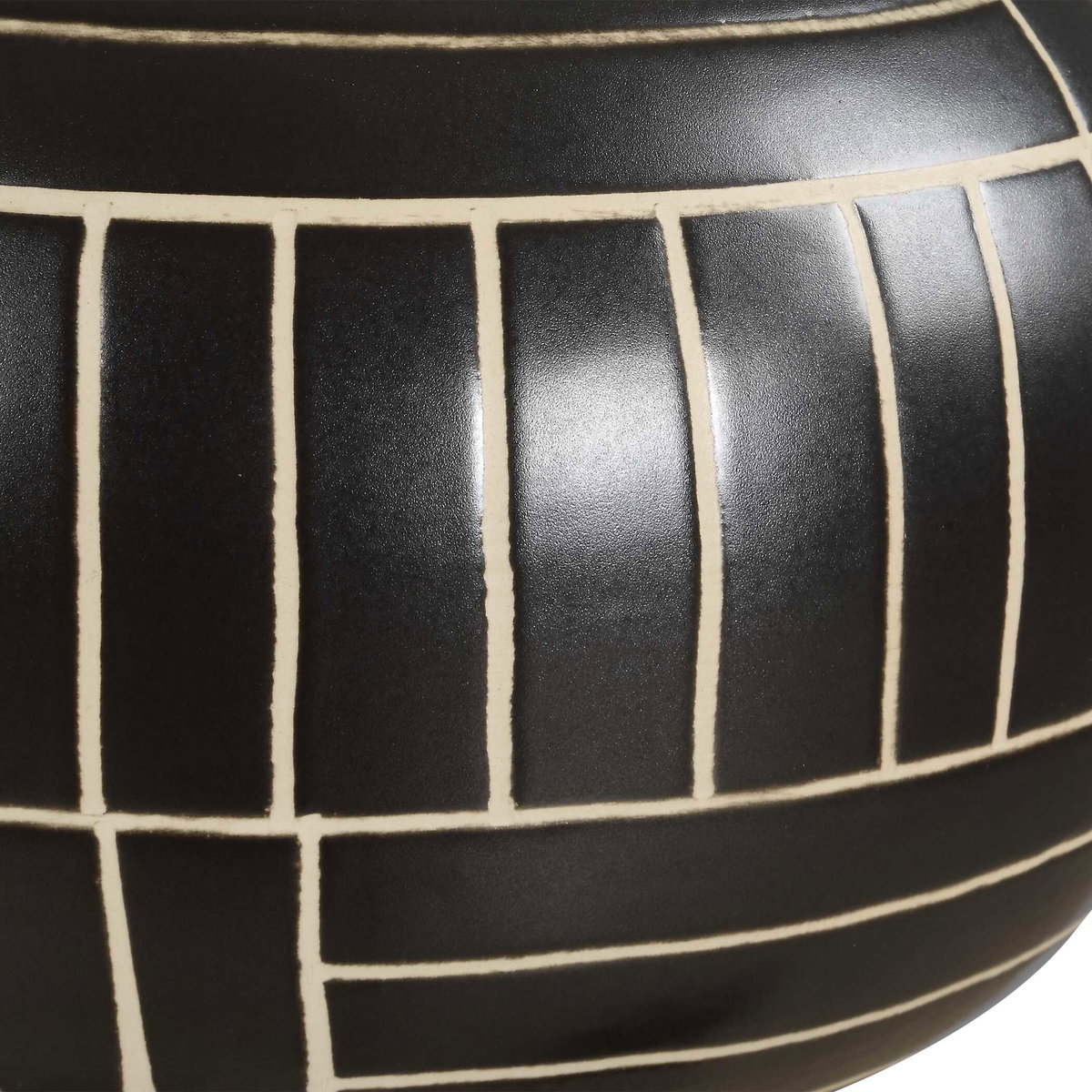 Graphite Stride Geometric Vases Set/2, by Uttermost, 7.75" width x 13.5" height x 7.75" depth View 5