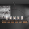 Atwood 5 Light Rustic Linear Chandelier, Ceiling Light by Uttermost, 51" width x 30.75" height x 7.75" depth thumbnail 2