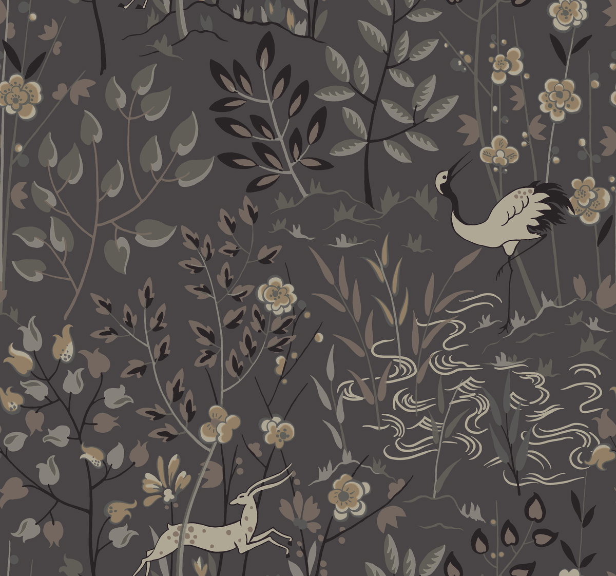 Aspen Grey Wallpaper, by York Wall, 27' length x 2'3" width x 0.02" depth