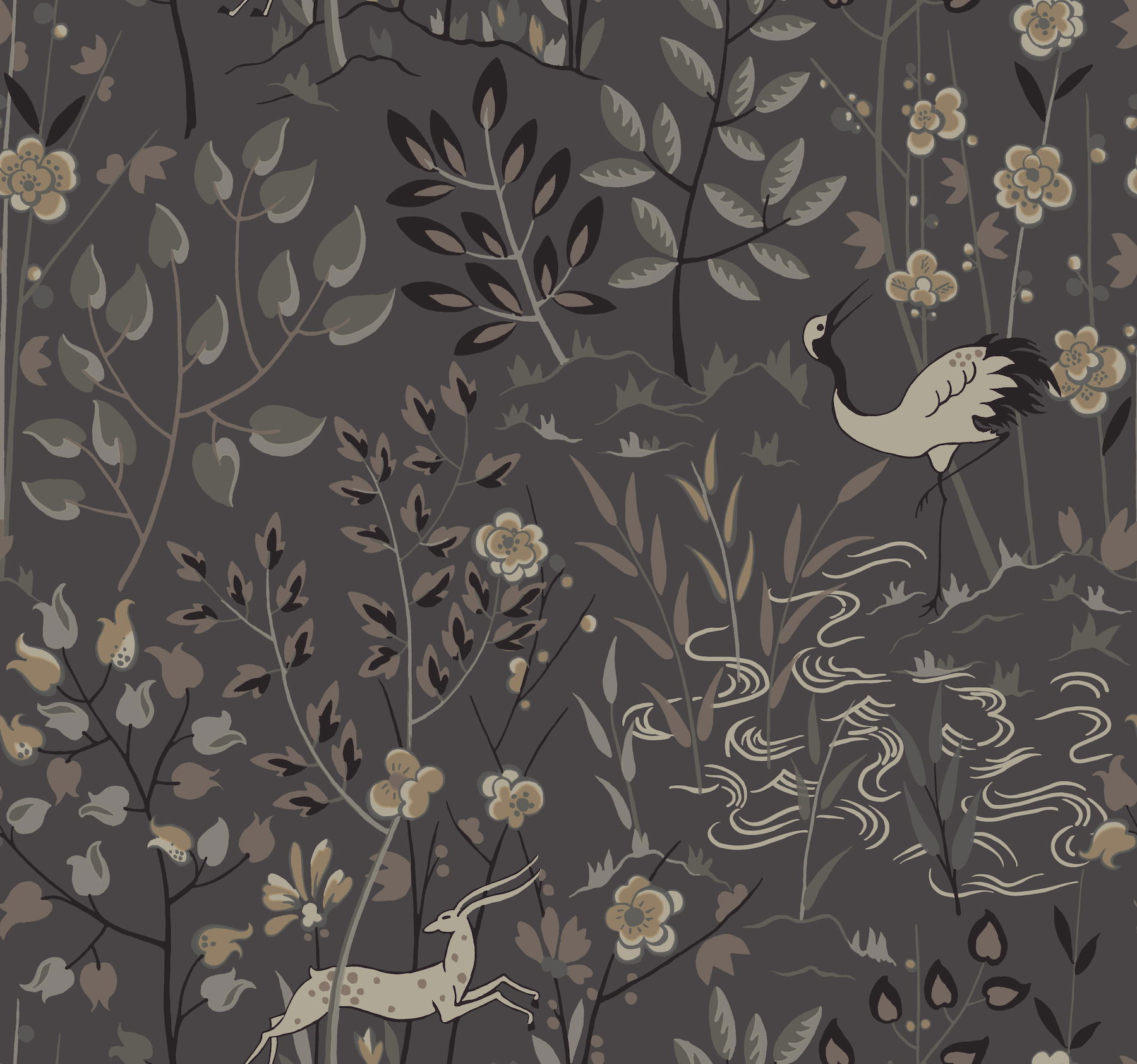 Aspen Grey Wallpaper large image 