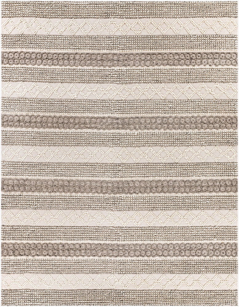 Farmhouse Neutrals Handmade Rug, by Surya, 12' length x 9' width
