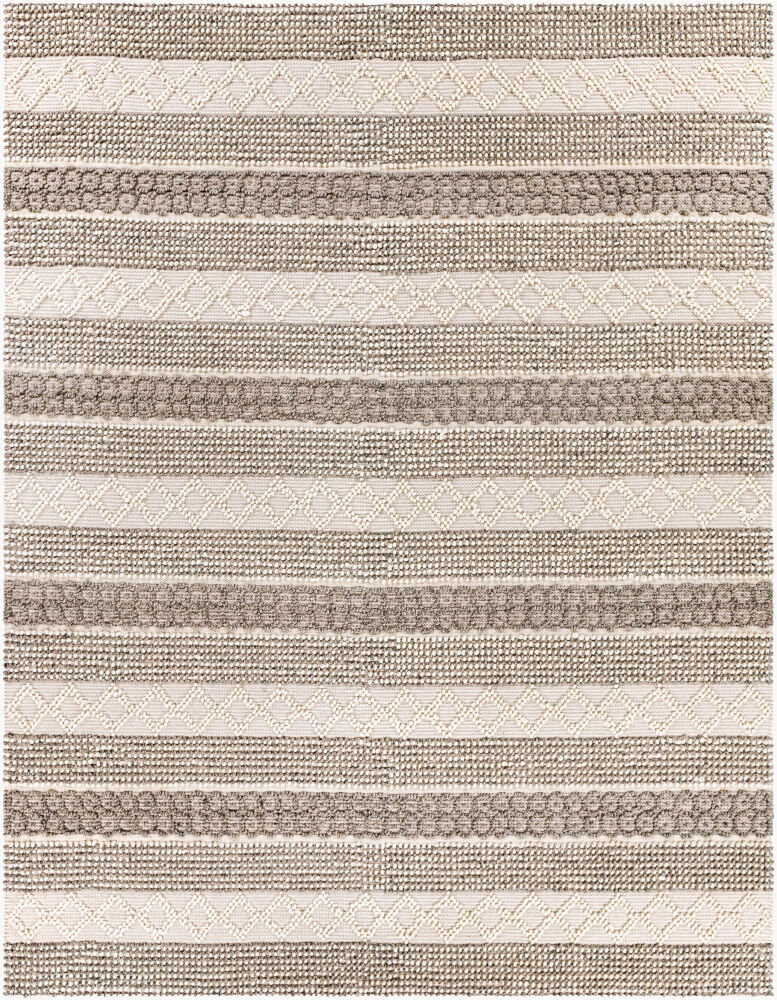 Farmhouse Neutrals Handmade Rug, by Surya, 1'6" length x 1'6" width