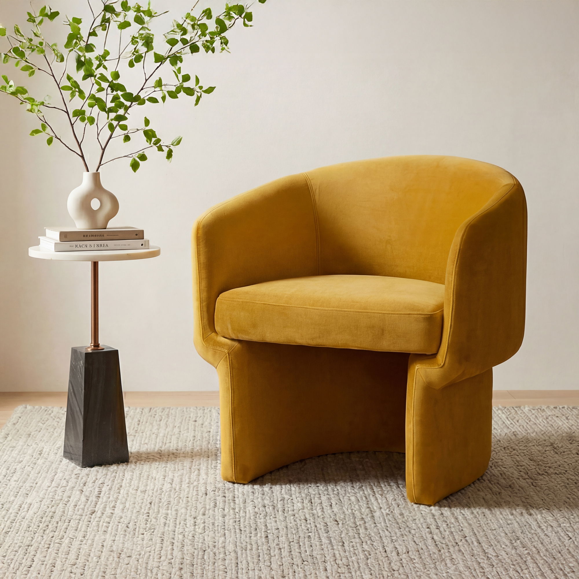 Franco Chair Mustard, Accent Chair by Moe's Home, 27.5" width x 27.5" height x 28" depth View 8