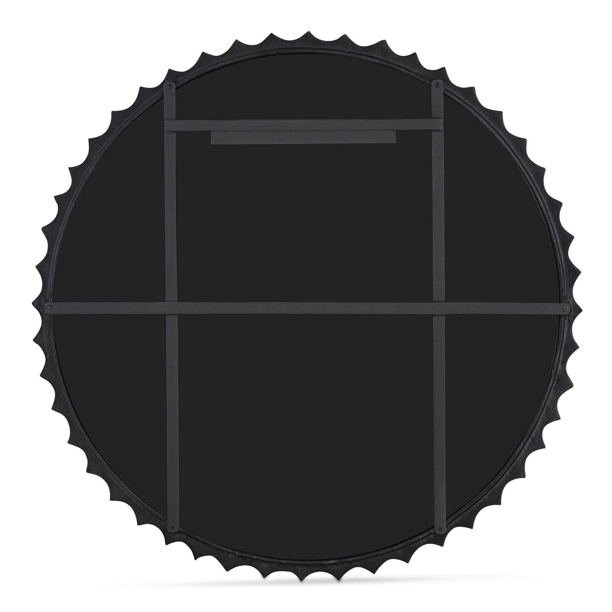 Whitby Mirror Black, by Moe's Home, 36" width x 36" height x 1" depth View 4