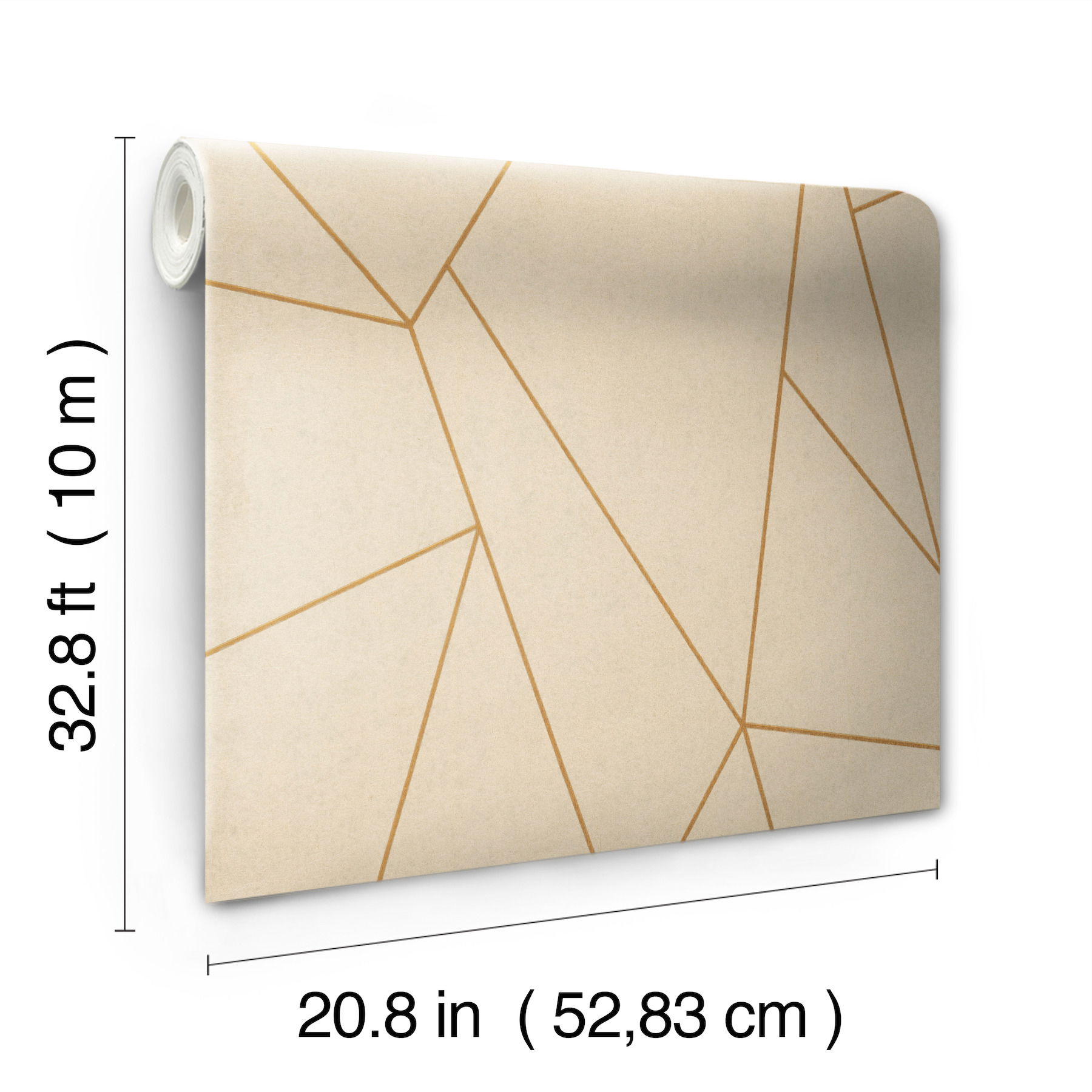 Nazca Almond & Gold Wallpaper large image 