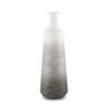 Toru Tall White with Grey Ombre Metal Vase thumbnail 0
