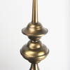 Willson  Black Iron with Antique Brass Dome Pendant Light, by Mercana, 17" length x 17" width x 29" height thumbnail 8