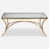 Alayna Gold Coffee Table, Furniture by Uttermost, 48.12" width x 19.75" height x 24.12" depth thumbnail 1