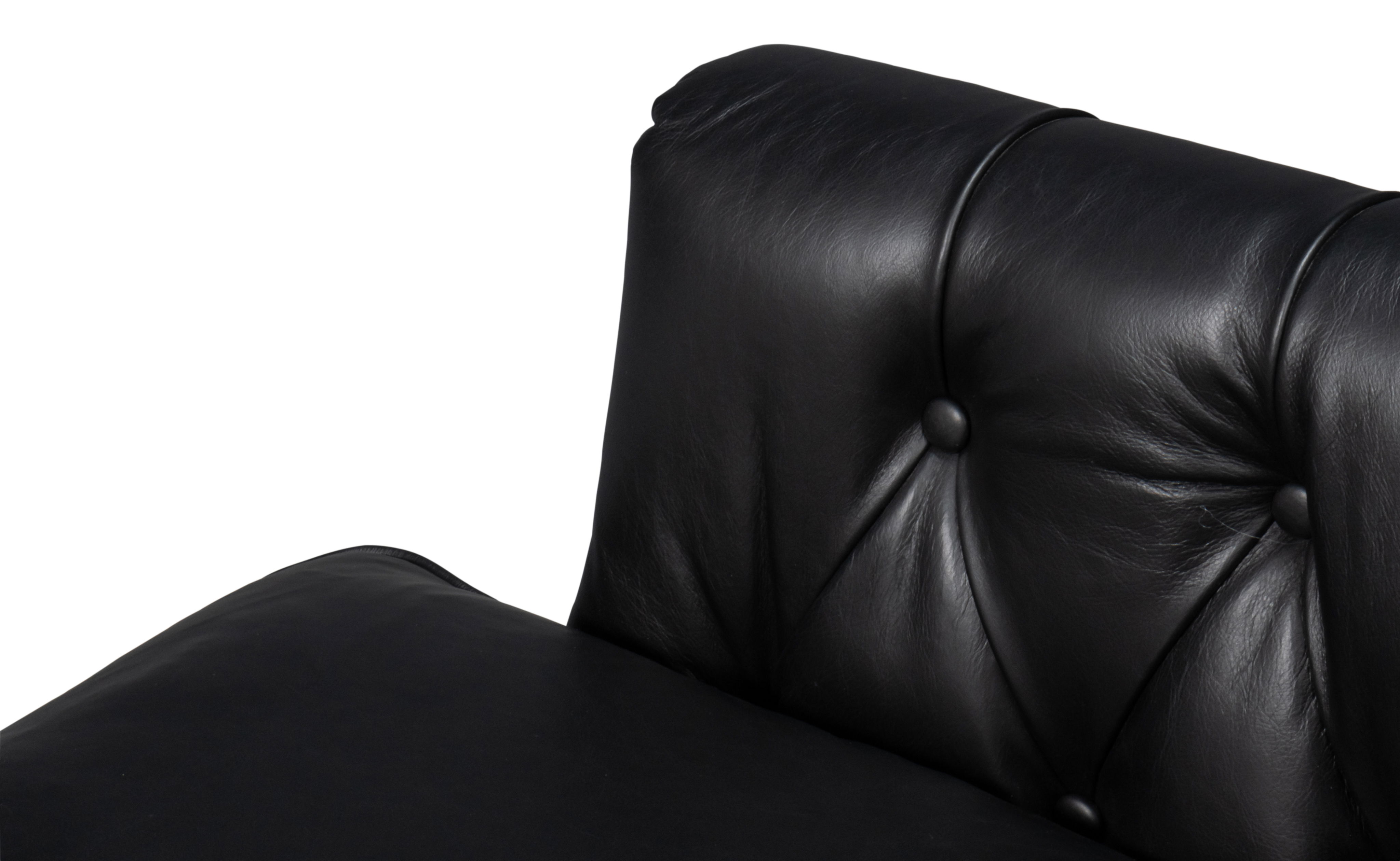Coolidge Leather Swivel Chair, Black large image 