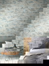 Coastal Map Blue & Grey Peel & Stick Wallpaper, by York Wall, 20' length x 2'3" width x 0.02" depth thumbnail 2