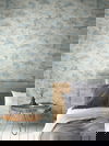 Coastal Map Blue & Grey Peel & Stick Wallpaper thumbnail 2