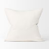 Jenna Cream with Black Print Linen Square Decorative Pillow Cover thumbnail 6